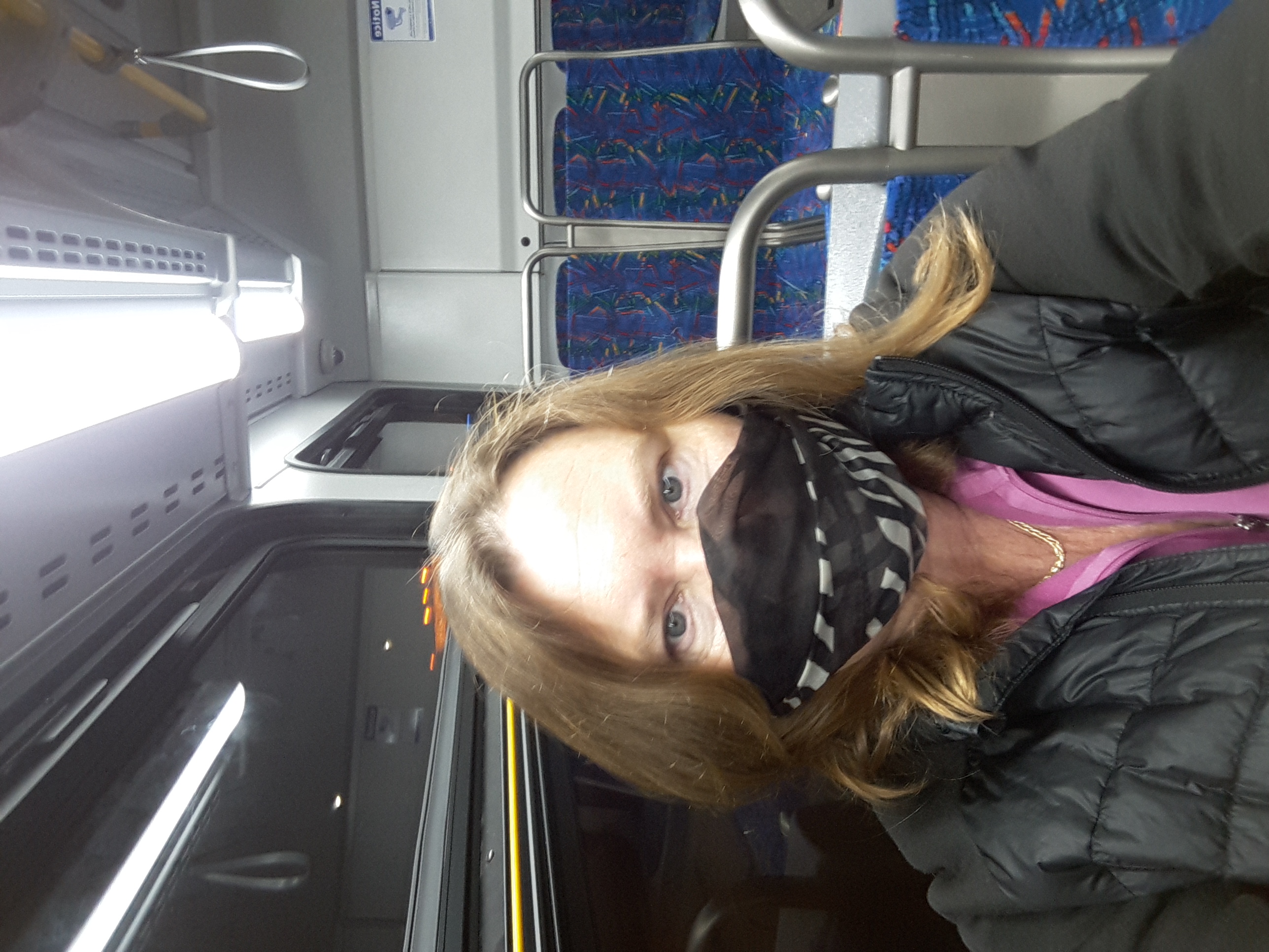 Pre-pandemic, 6:30 am buses would have been bustling. I start my ride by myself. | Kim Arnott